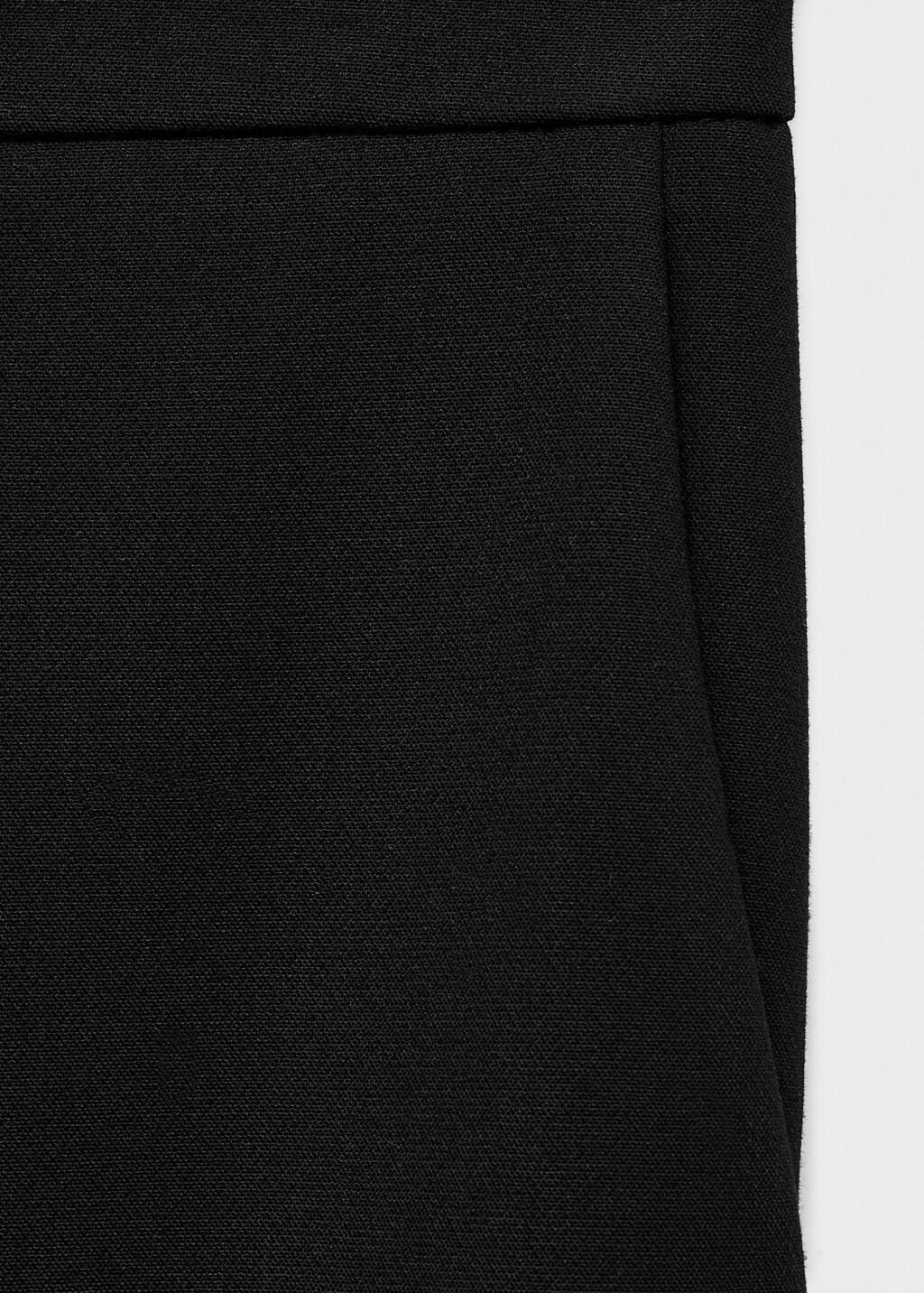 Black Mid-Rise Flare Trousers, 0201_99, large image number 5