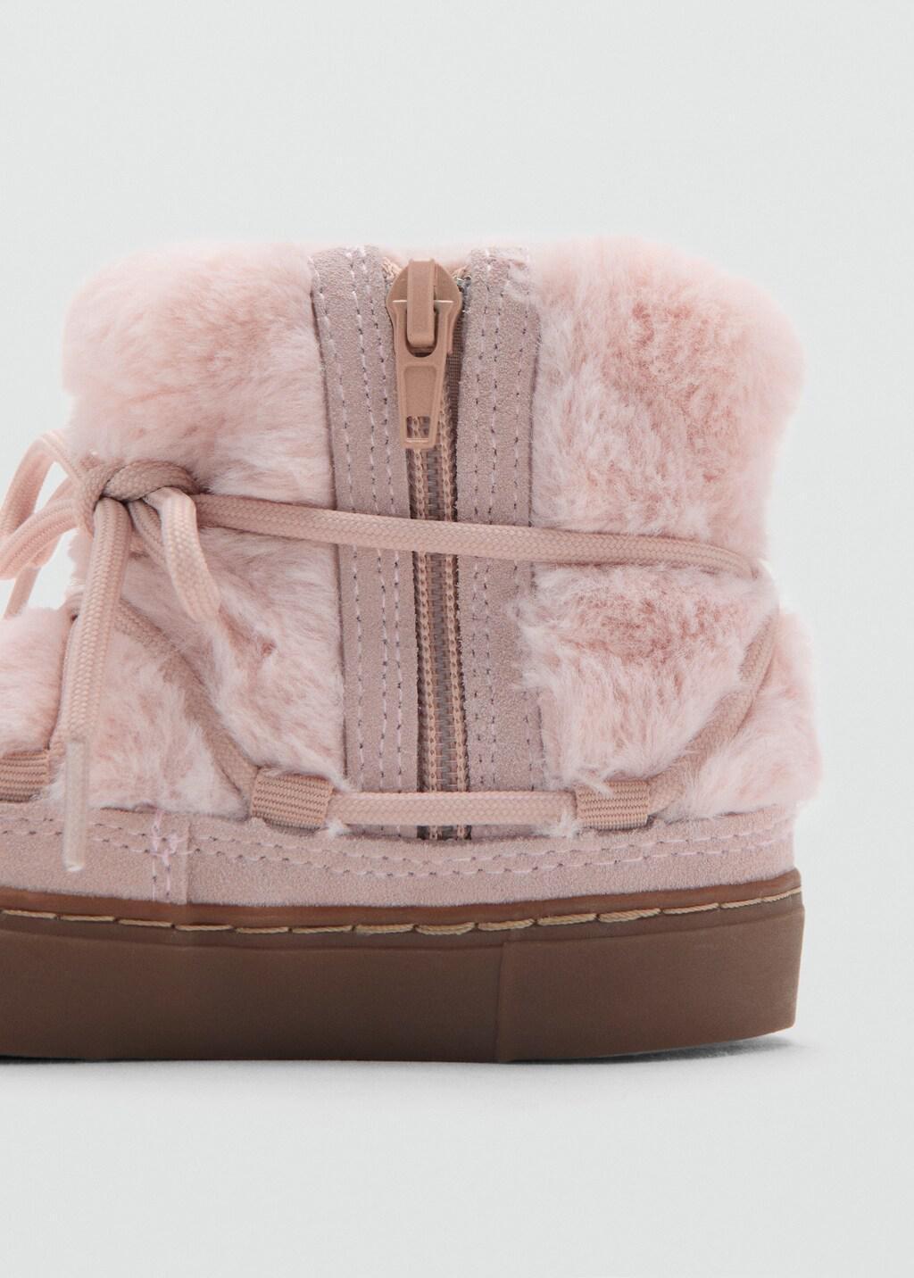 Hair Lace Ankle Boots, Baby Girl, Light-Pastel Pink, large image number 1