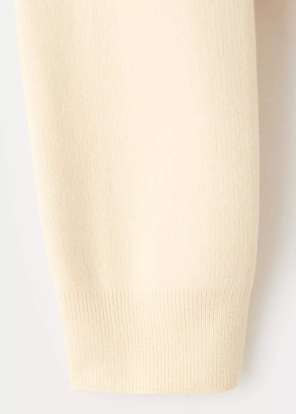 Yellow Fine-Knit Sweater, 0201_10, large image number 1