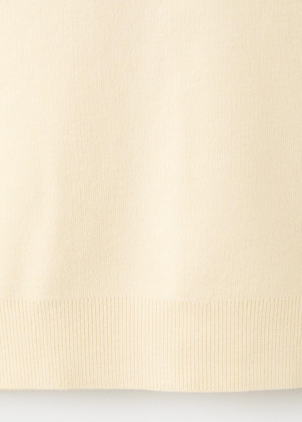 Yellow Fine-Knit Sweater, 0201_10, large image number 4