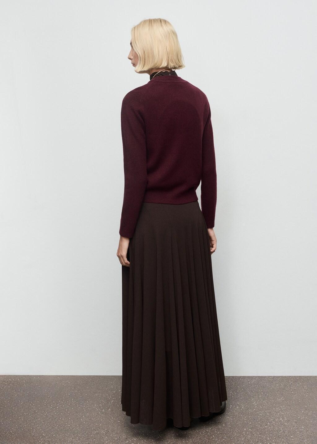 Red -Knit Sweater, Dark Red, large image number 2