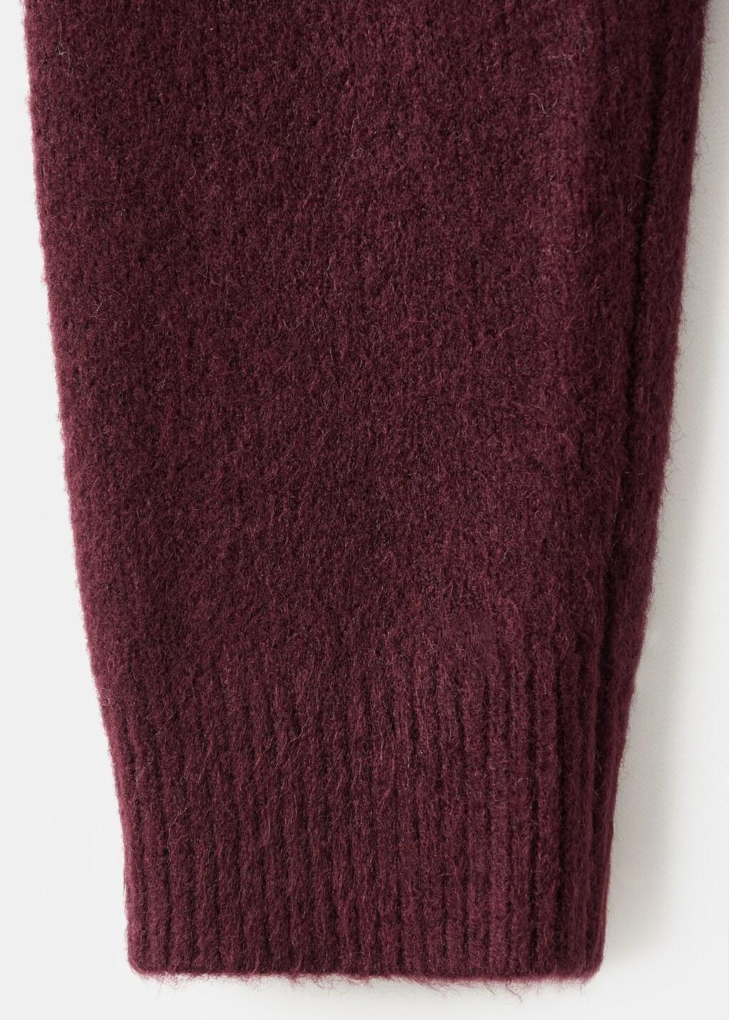Red -Knit Sweater, Dark Red, large image number 5