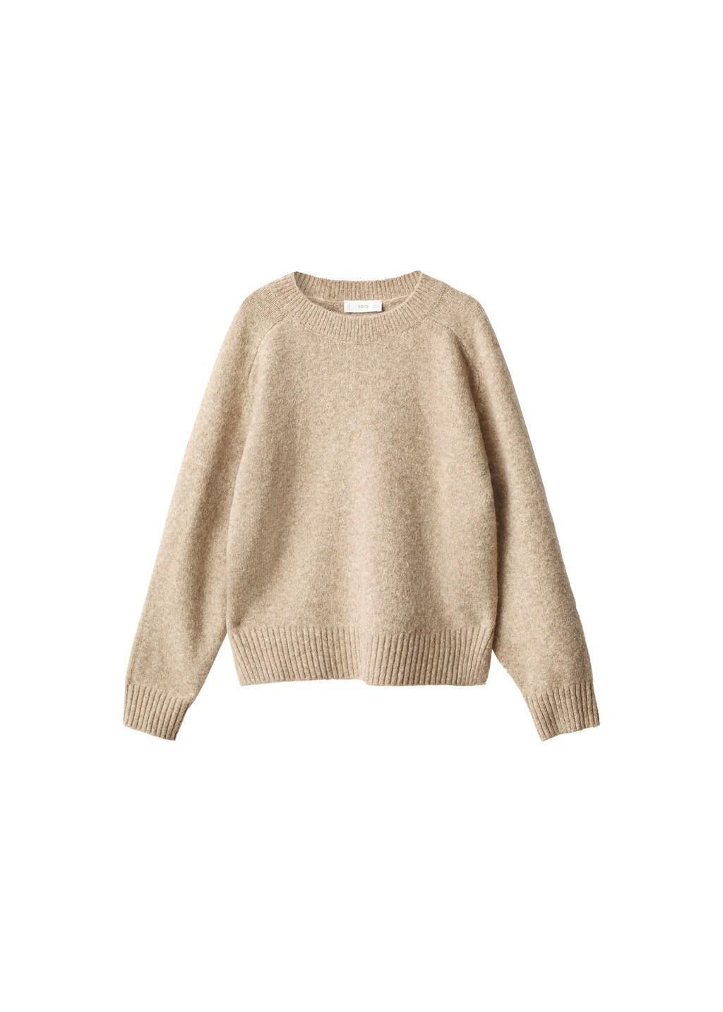 MEDIUM BROWN Knitted ribbed sweater, Kids Girl, Medium Brown, large image number 4