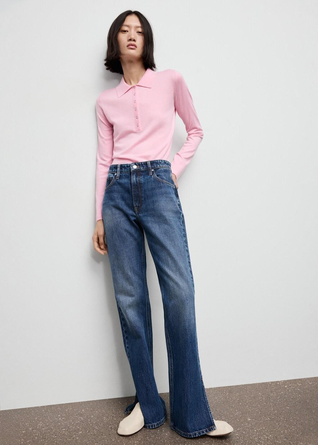 PINK Long-sleeved polo-neck sweater, 0201_85, large image number 0