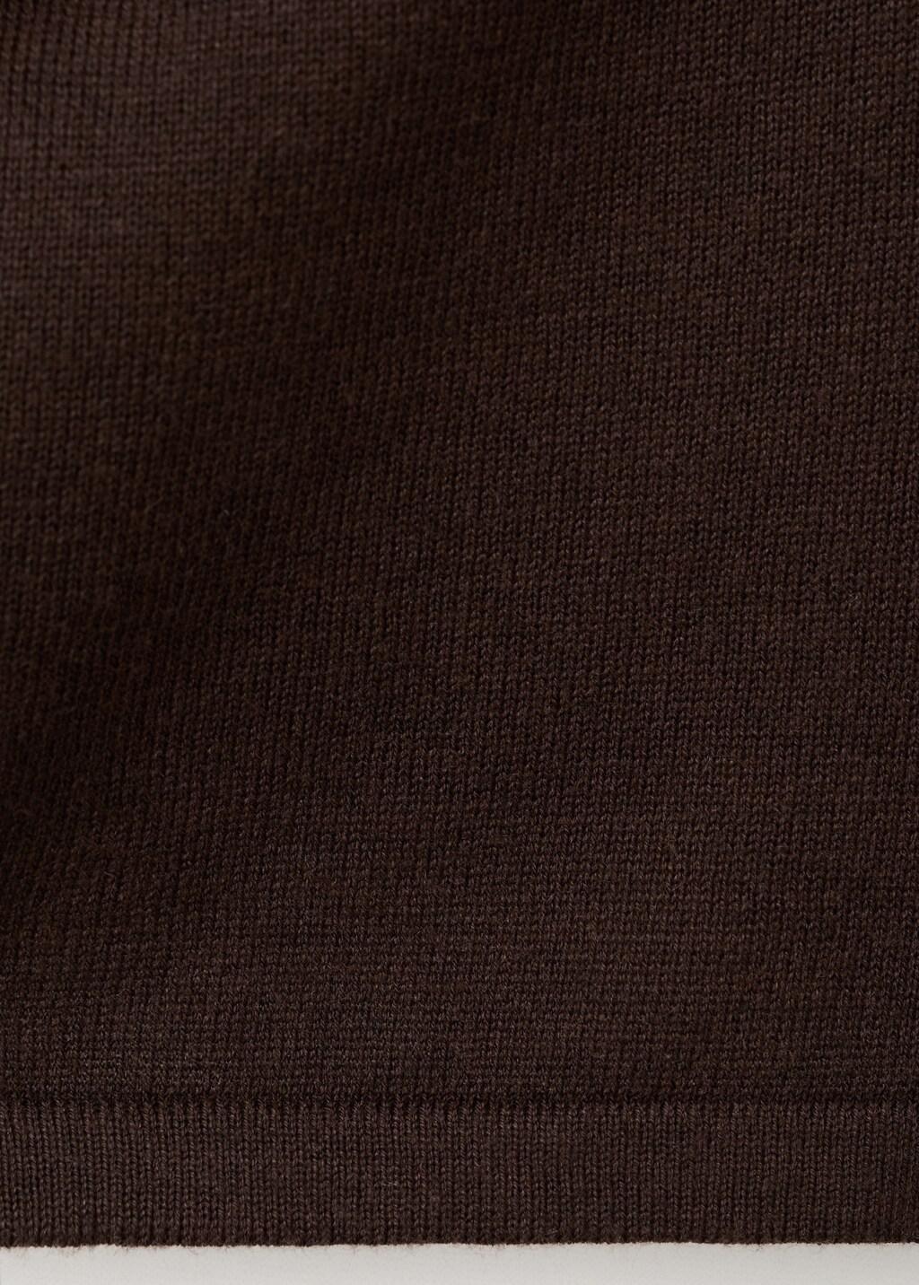 DARK BROWN Draped-neck sweater, 0201_32, large image number 5