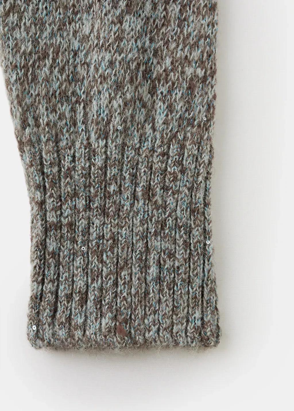 Blue Lt Pastel Speckled Lurex Knitted Sweater, Light-Pastel Blue, large image number 5