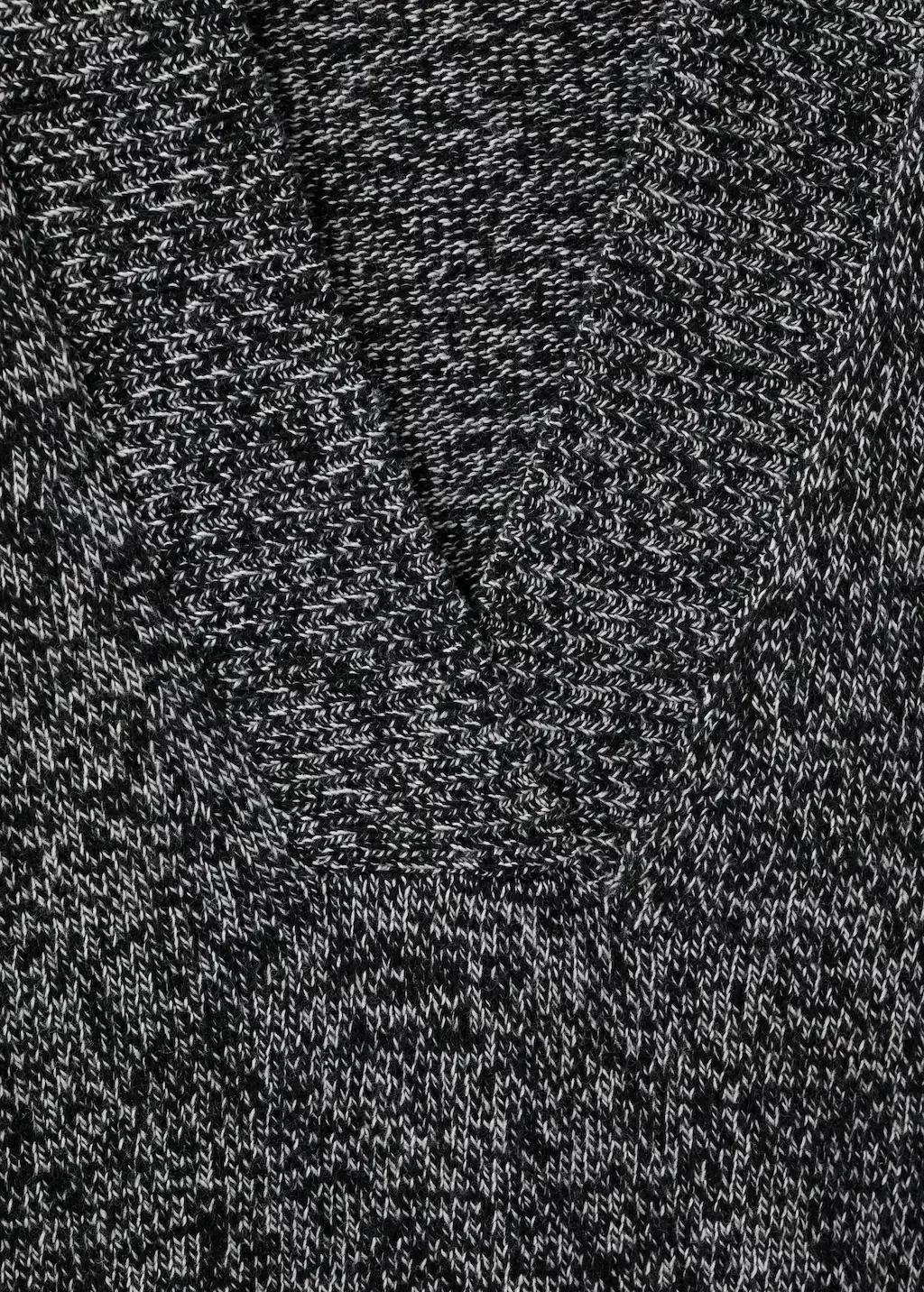 BLACK Speckled V-neck sweater, Black, large image number 1