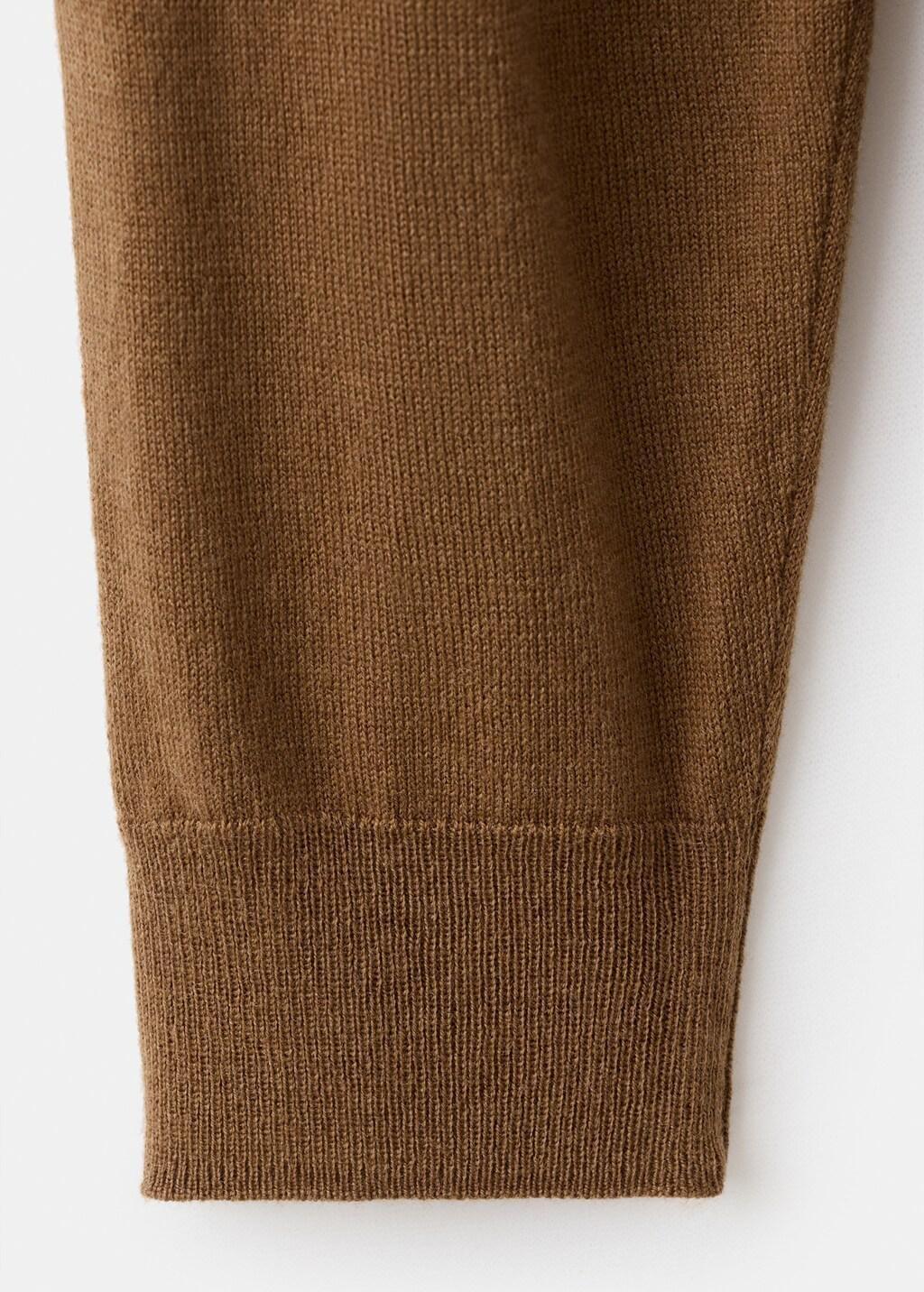 MEDIUM BROWN Cable-knit turtleneck sweater, 0201_31, large image number 5