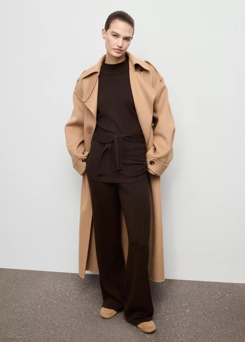 DARK BROWN Knot detail sweater, 0201_32, medium