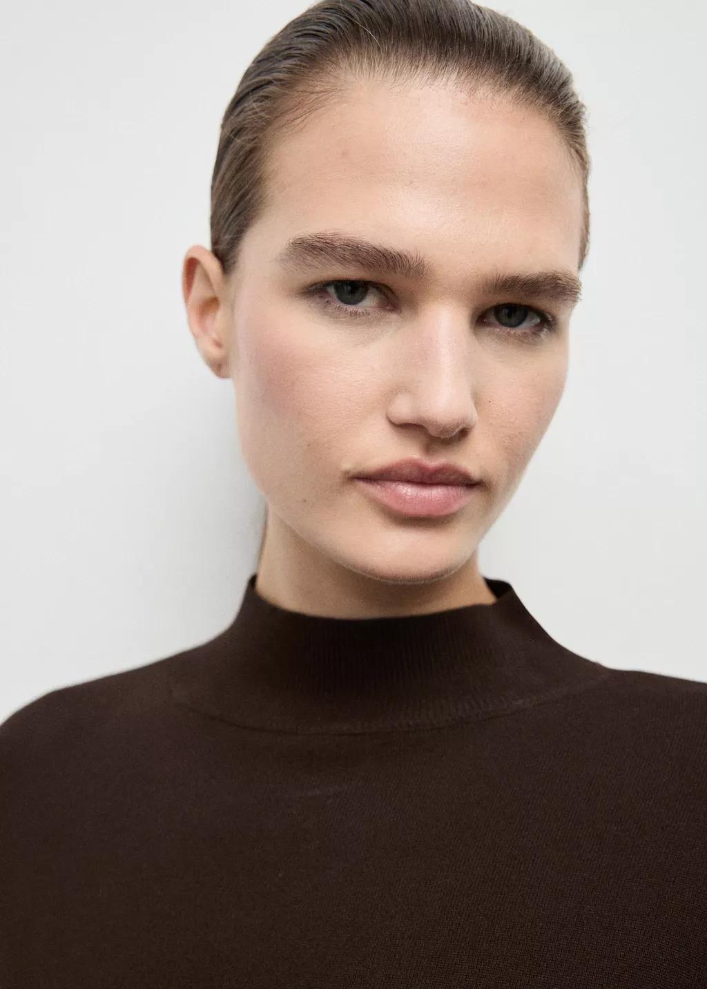 DARK BROWN Knot detail sweater, 0201_32, large image number 4