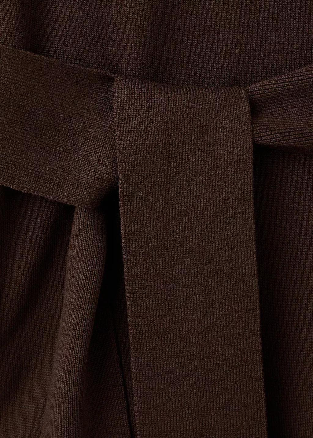 DARK BROWN Knot detail sweater, 0201_32, large image number 5