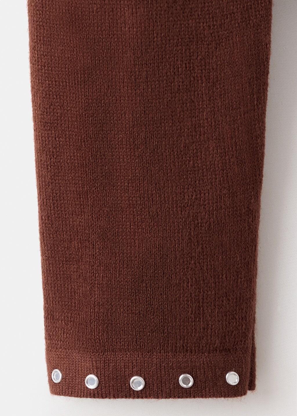 BROWN Studded knitted sweater, 0201_30, large image number 5