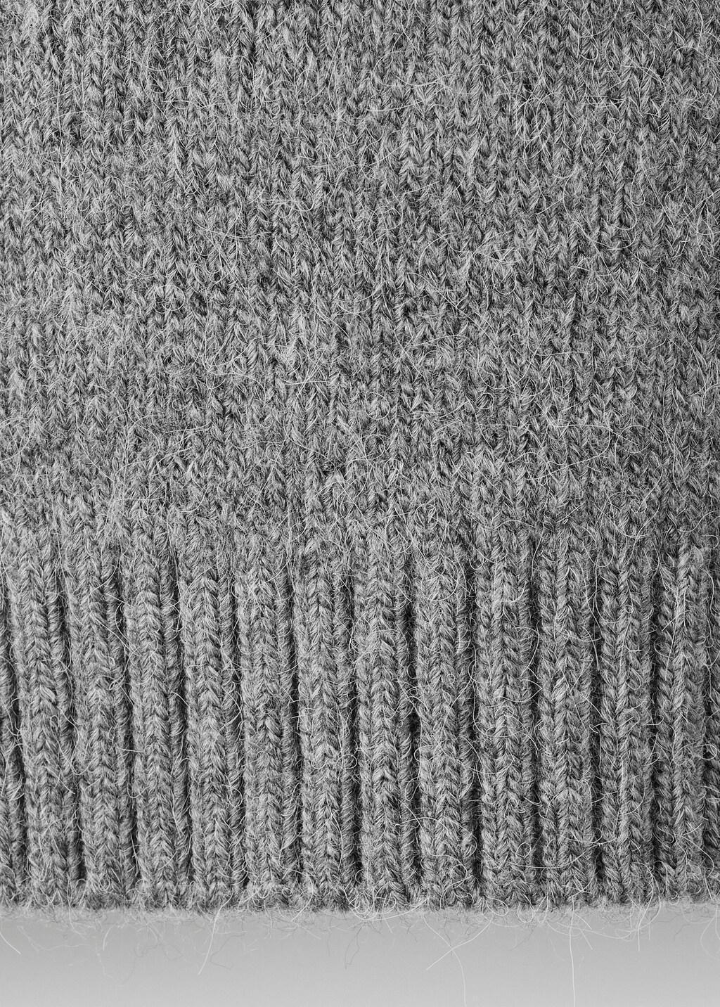 Grey Medium-Knit Sweater, Grey, large image number 4