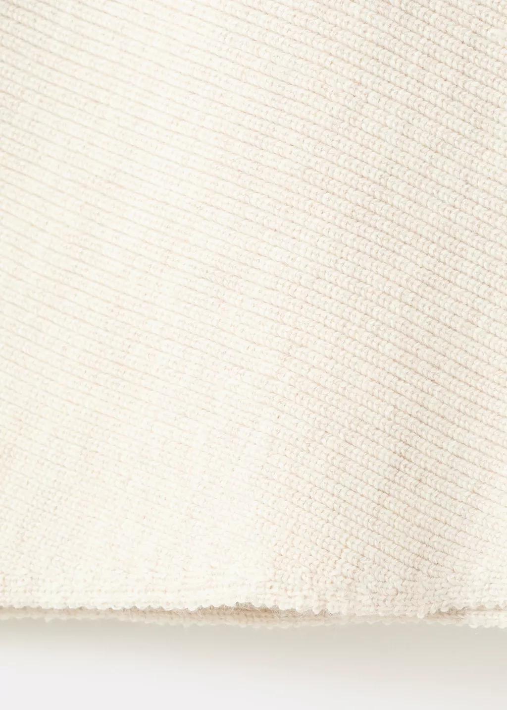 LIGHT BEIGE Sweater with asymmetrical neck and jewel buttons, 0201_08, large image number 5