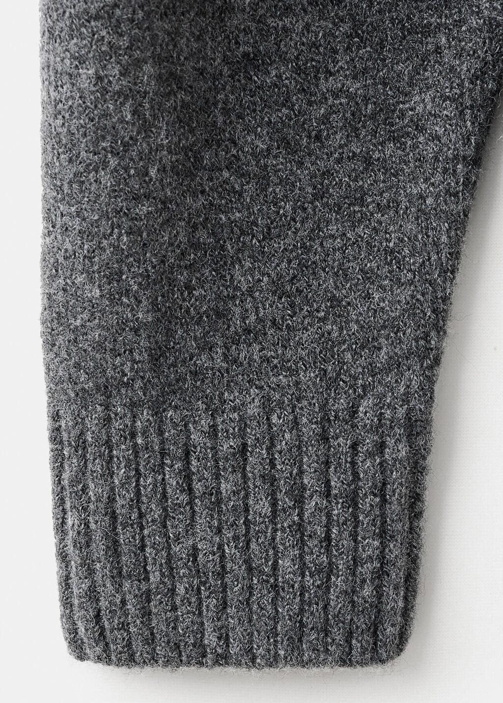 Grey Knitted Sweater With Sequins, Dark Grey, large image number 5