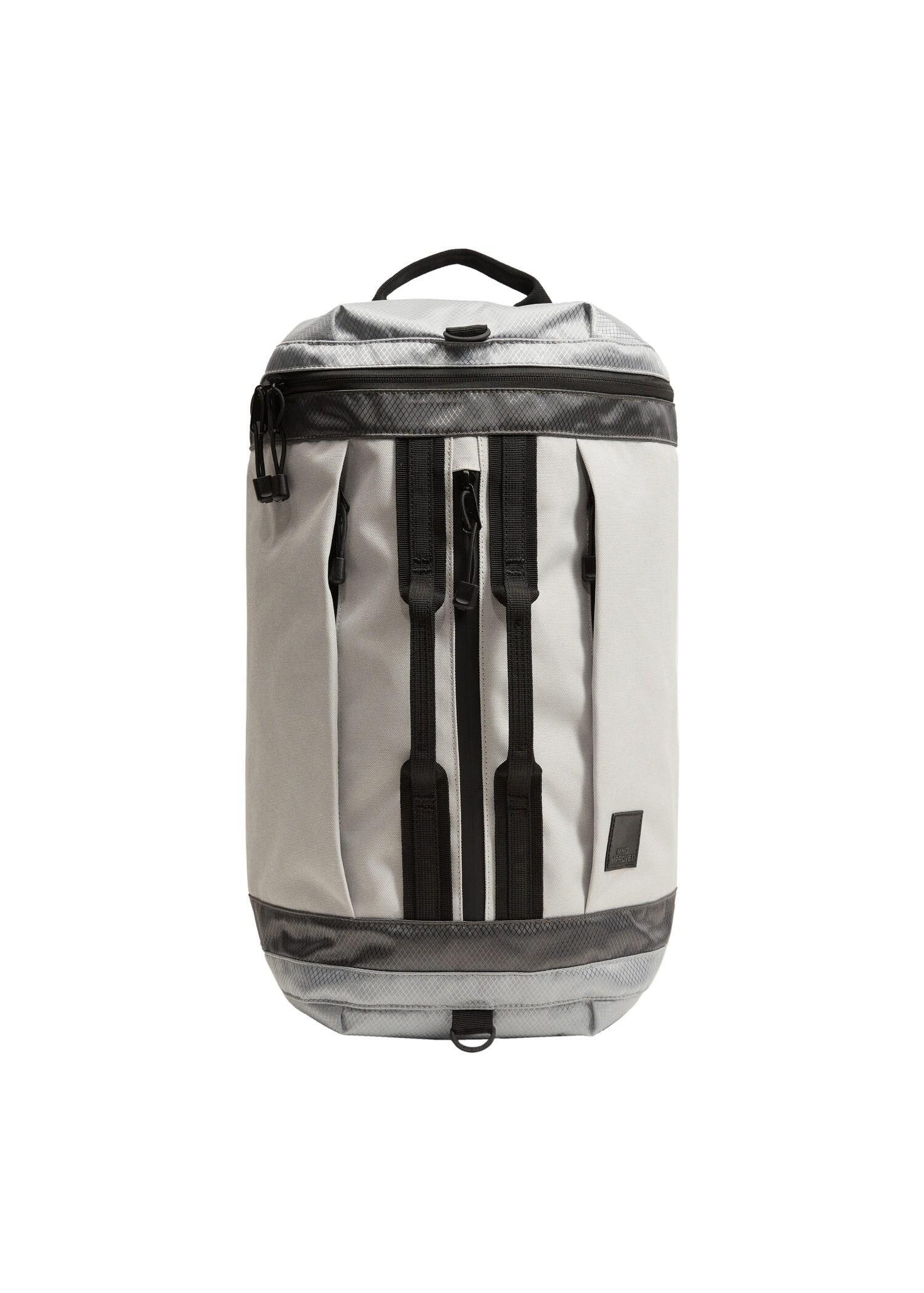 White Multifunctional Contrasting Backpack, Men, , large image number 0