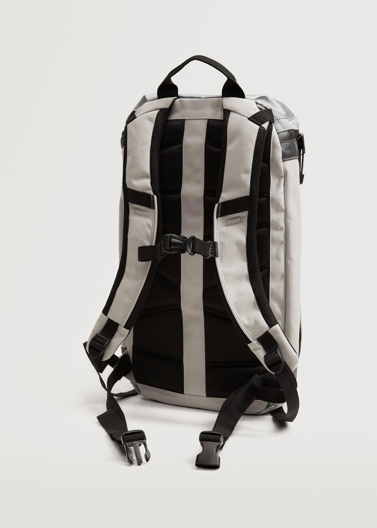 White Multifunctional Contrasting Backpack, Men, , large image number 3
