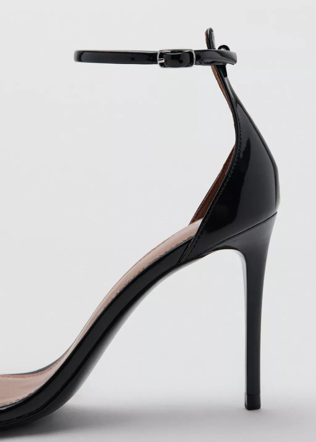 BLACK Strappy heeled sandals, 0201_99, large image number 2