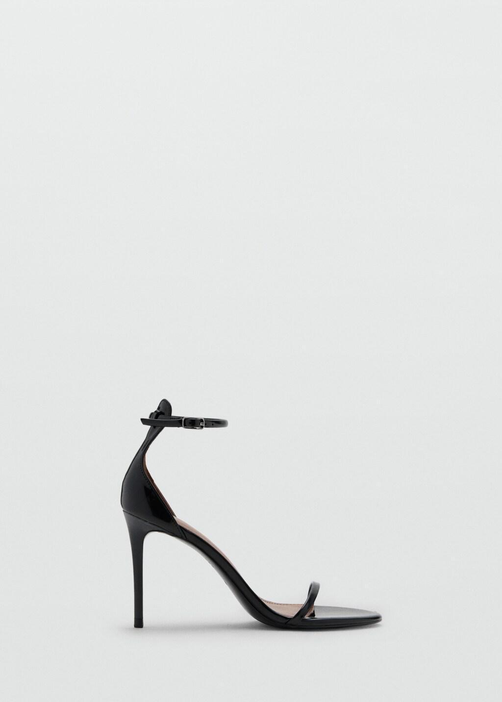 BLACK Strappy heeled sandals, 0201_99, large image number 3