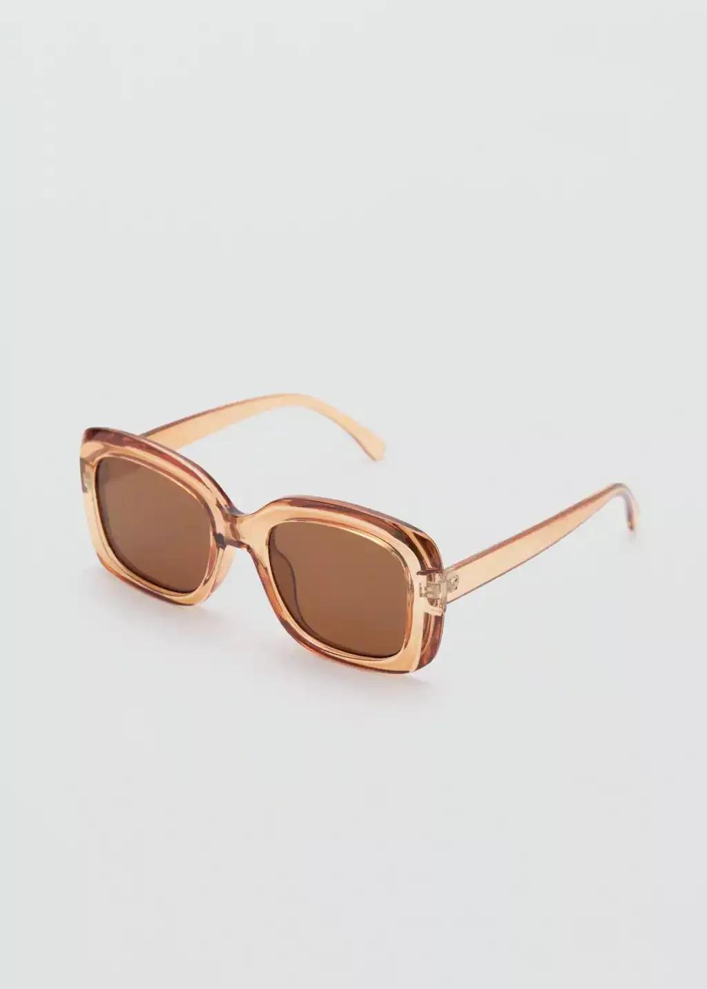 LT-PASTEL ORANGE Squared frame sunglasses, 0201_26, large image number 0