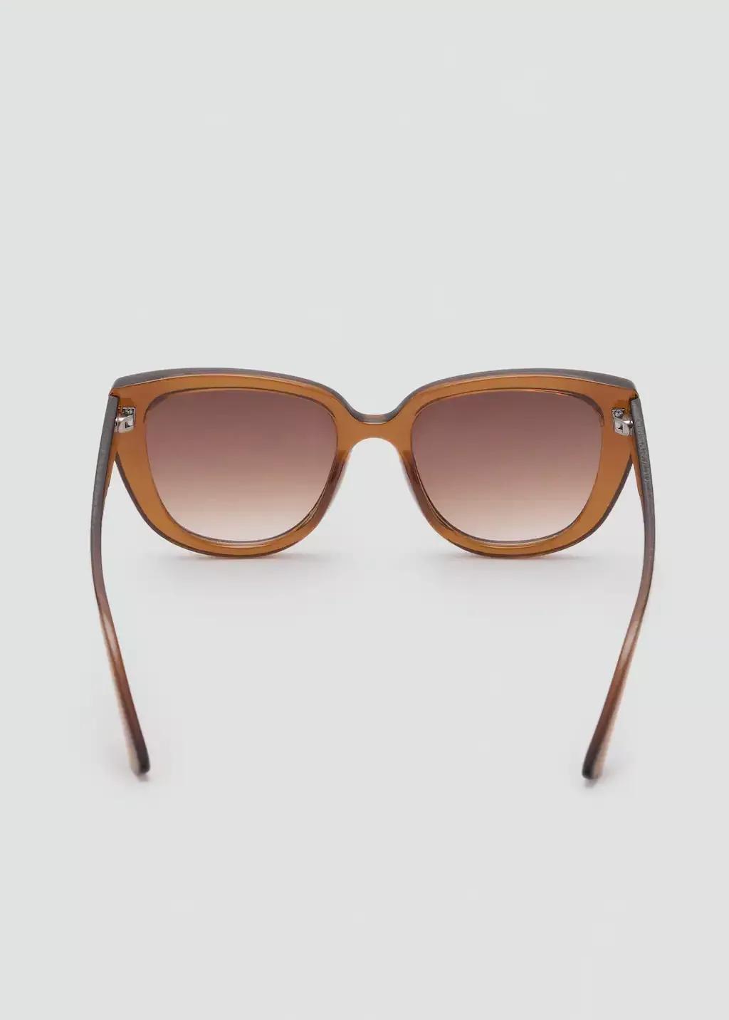 Brown Resin Frame Sunglasses, Brown, large image number 1