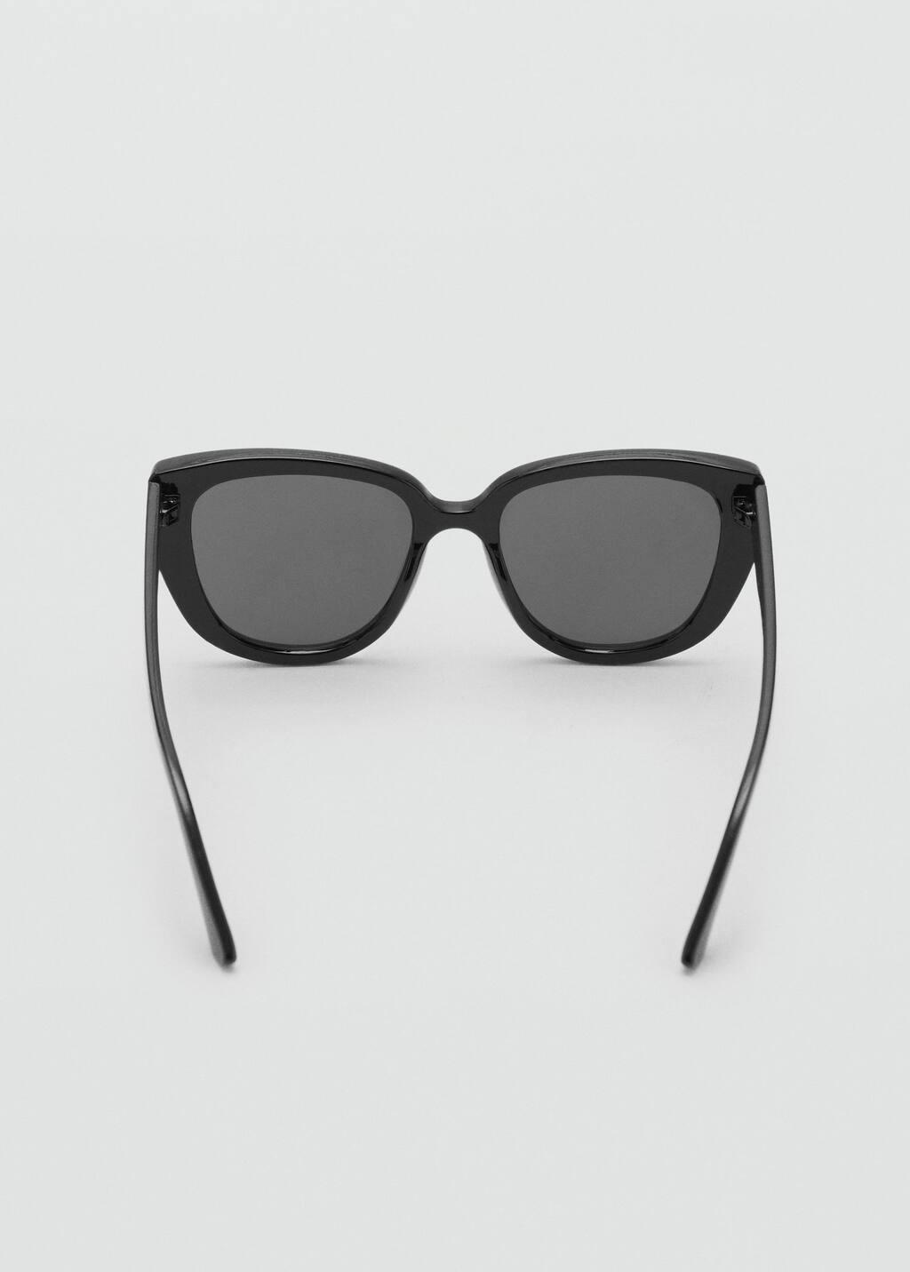 Black Resin Frame Sunglasses, Black, large image number 1
