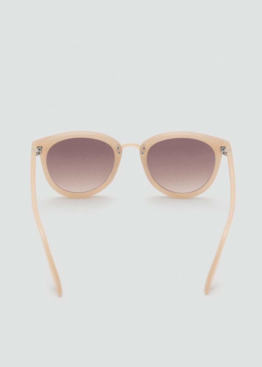 Cream Metal Bridge Sunglasses, Yellow, large image number 1