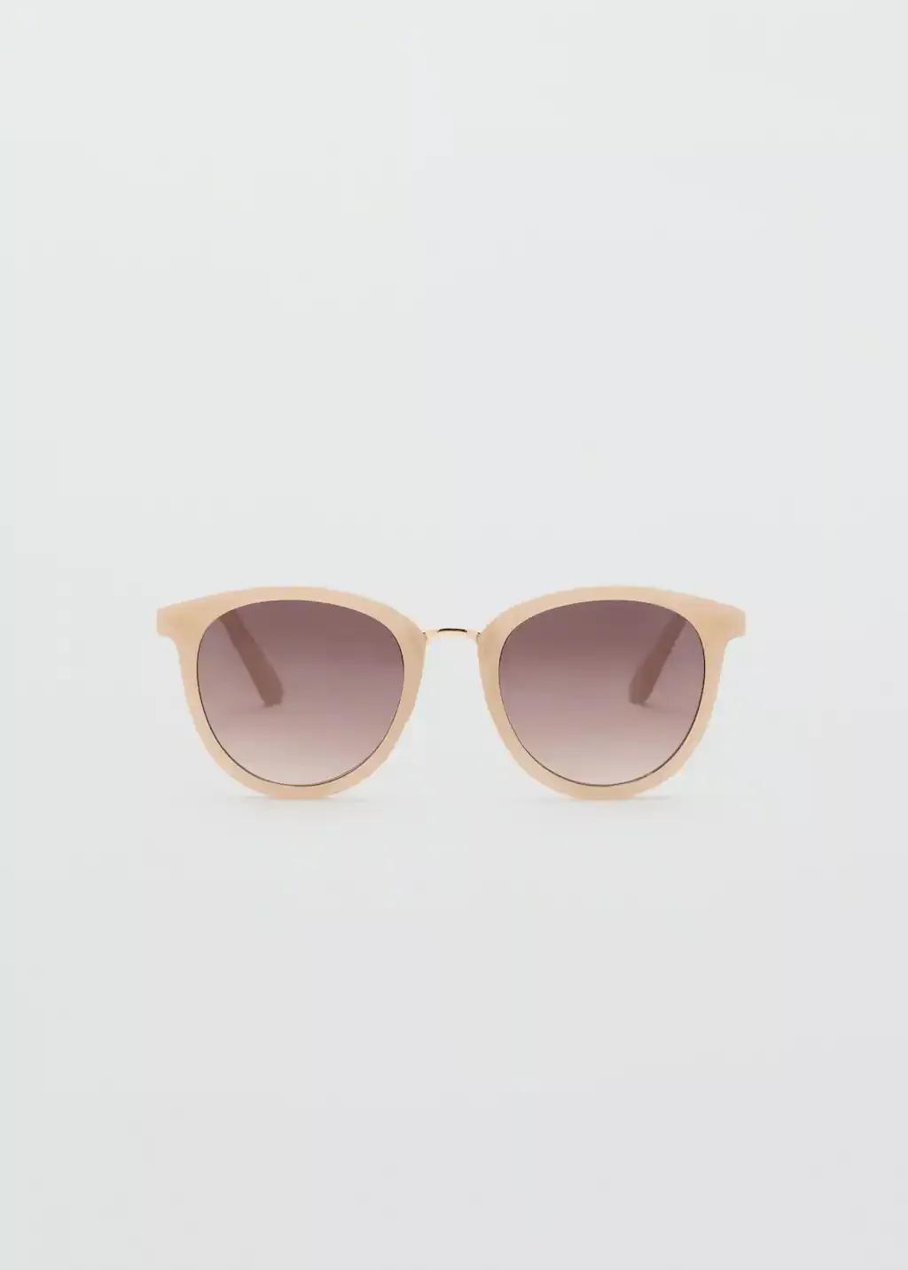 Cream Metal Bridge Sunglasses, Yellow, large image number 3