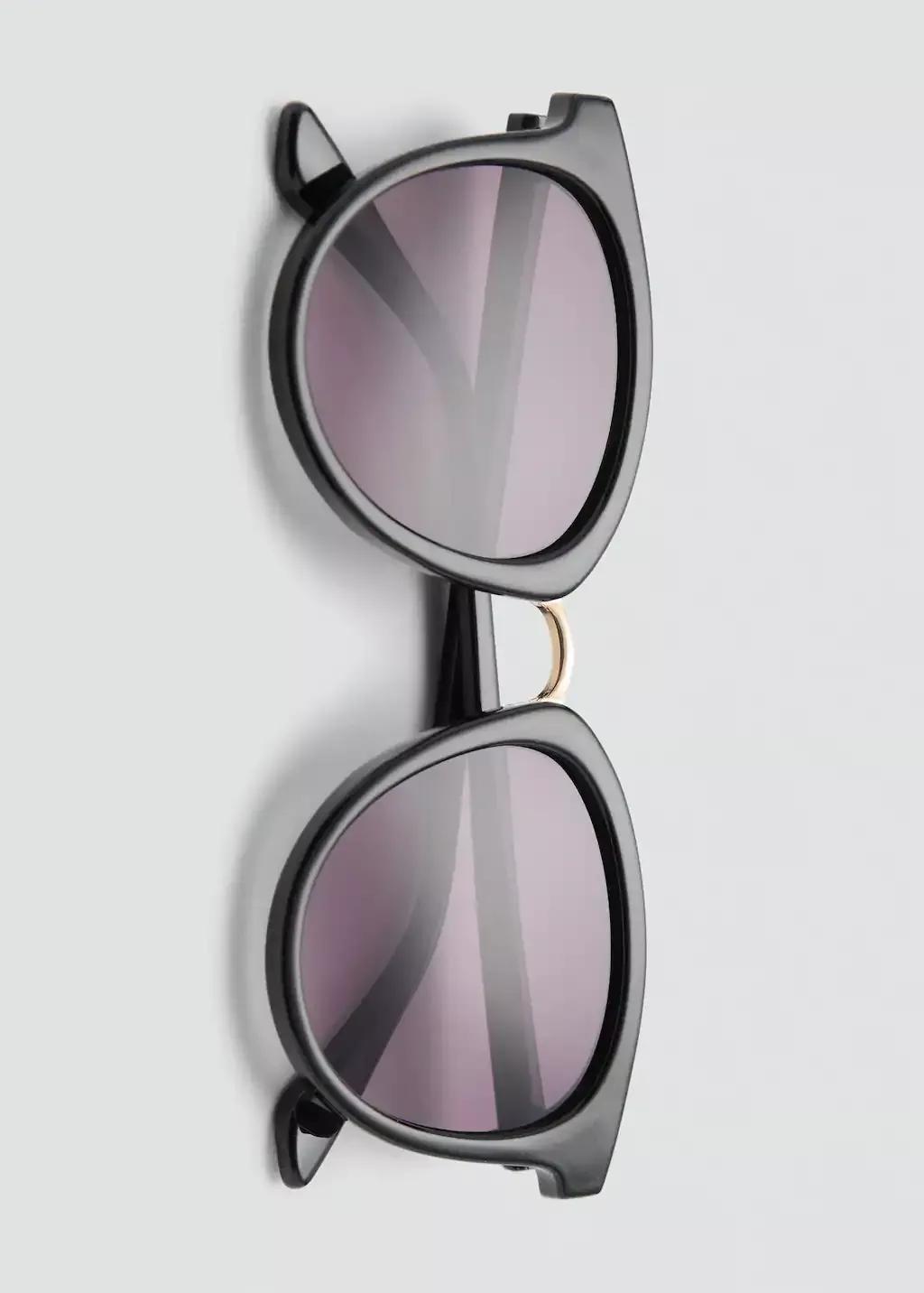 Black Metal Bridge Sunglasses, 0201_99, large image number 2
