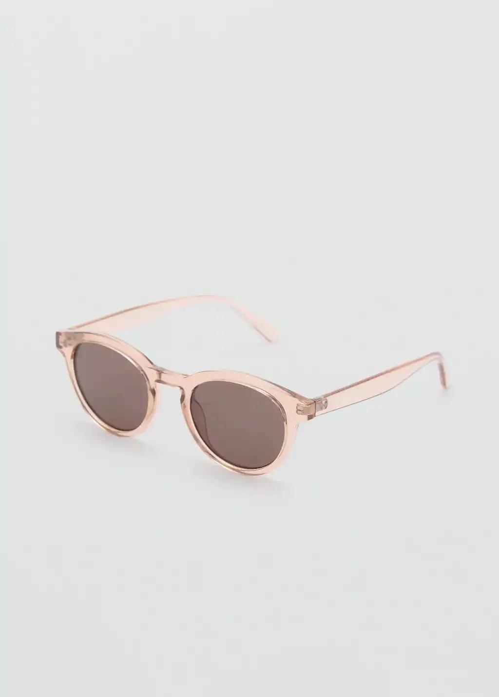 Pink Round-Framed Sunglasses, , medium