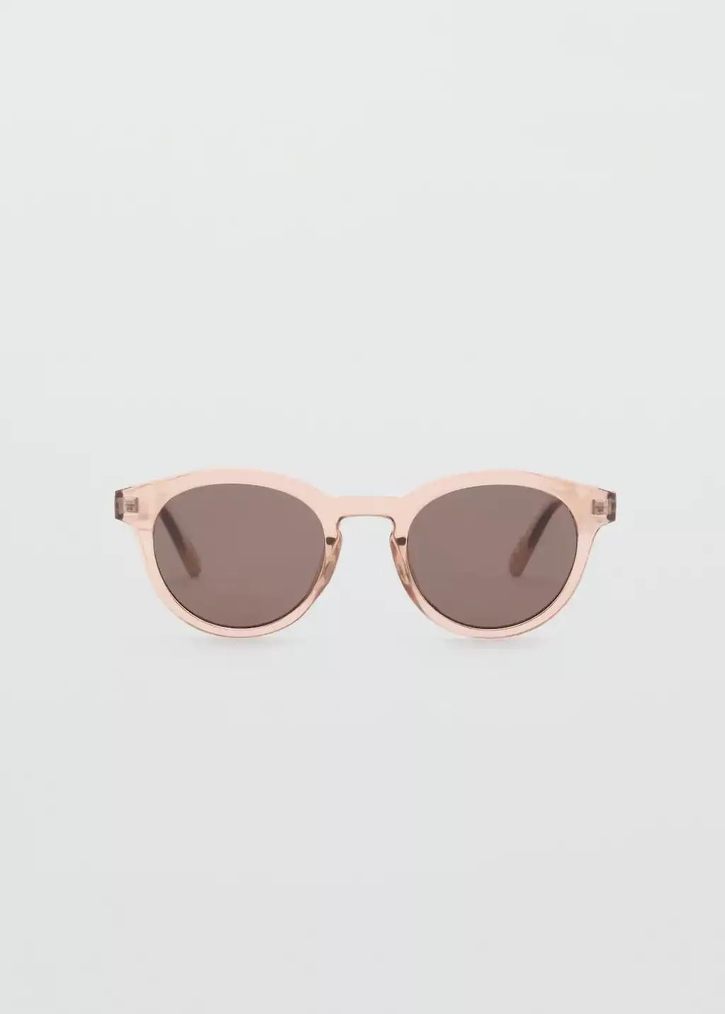Pink Round-Framed Sunglasses, Light-Pastel Pink, large image number 3