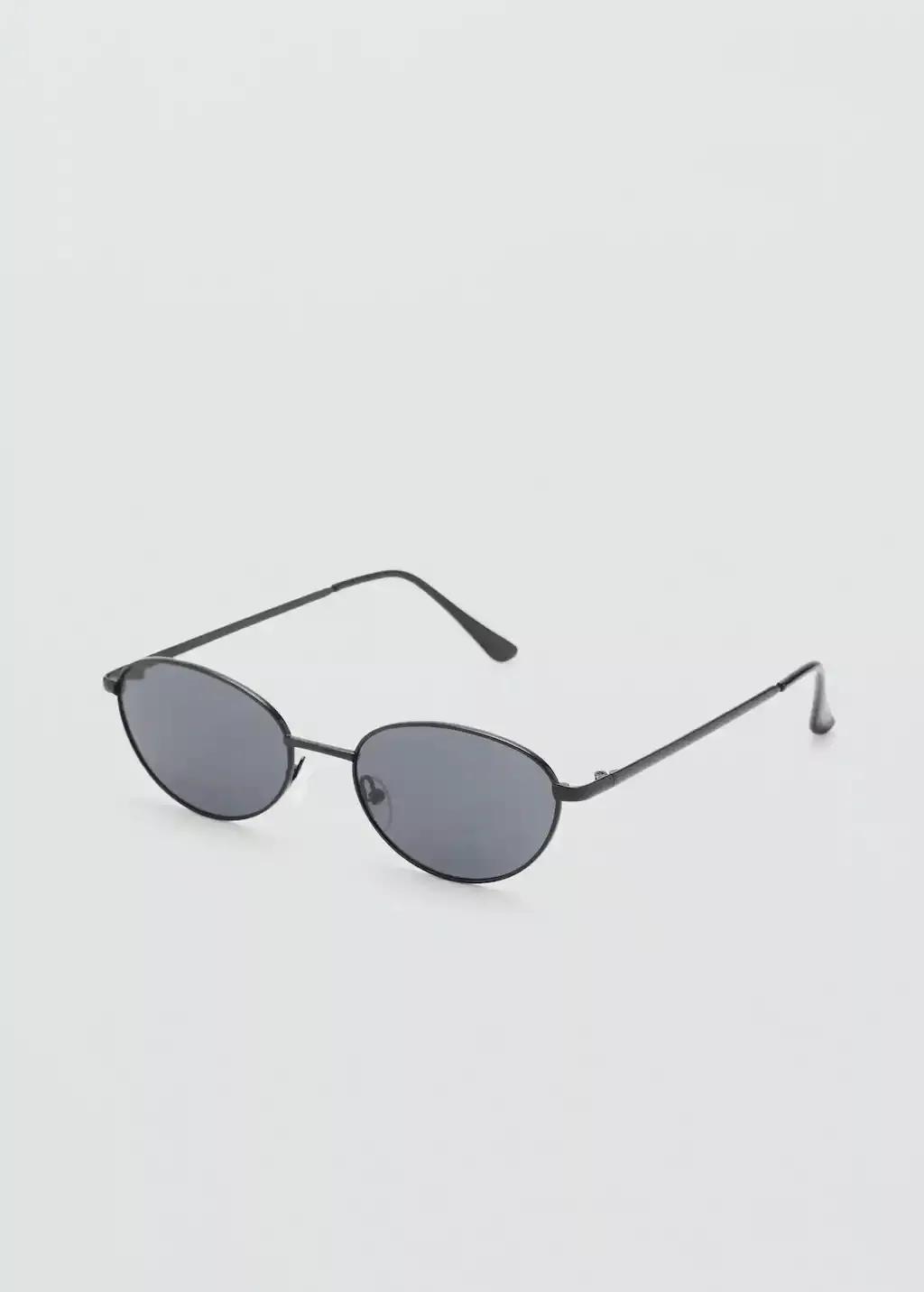 Black Metallic Frame Sunglasses, , medium