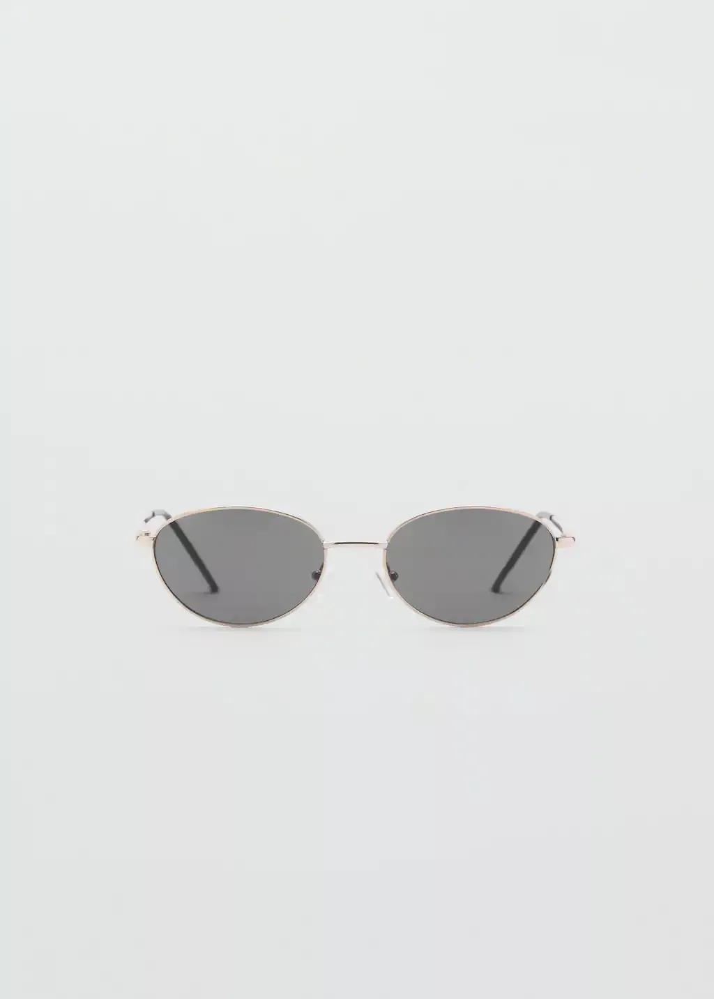 Gold Metallic Frame Sunglasses, Gold, large image number 3