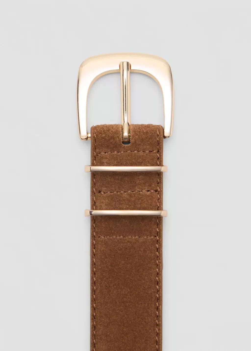 Brown Suede Belt, , large image number 0