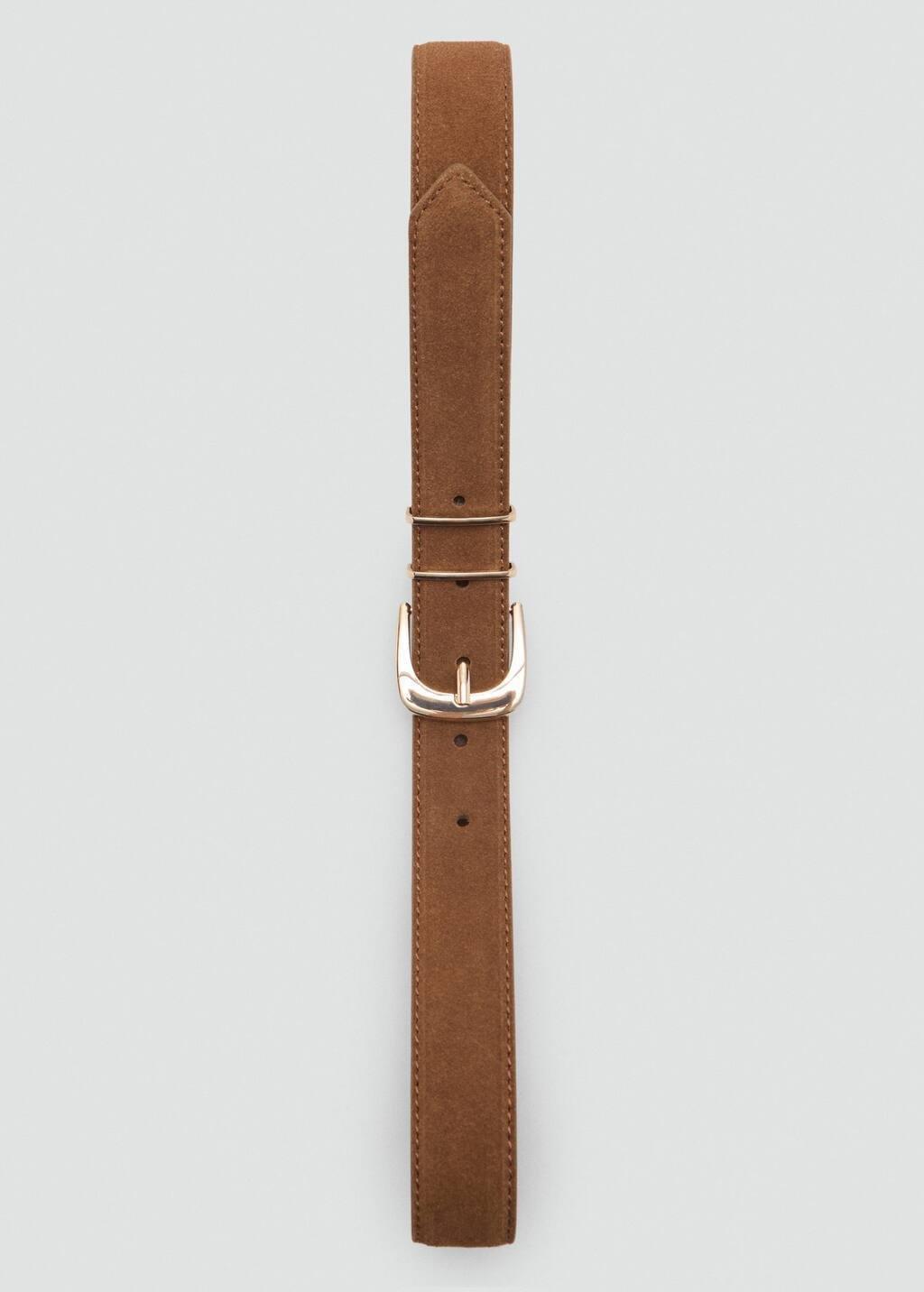 Brown Suede Belt, , large image number 2