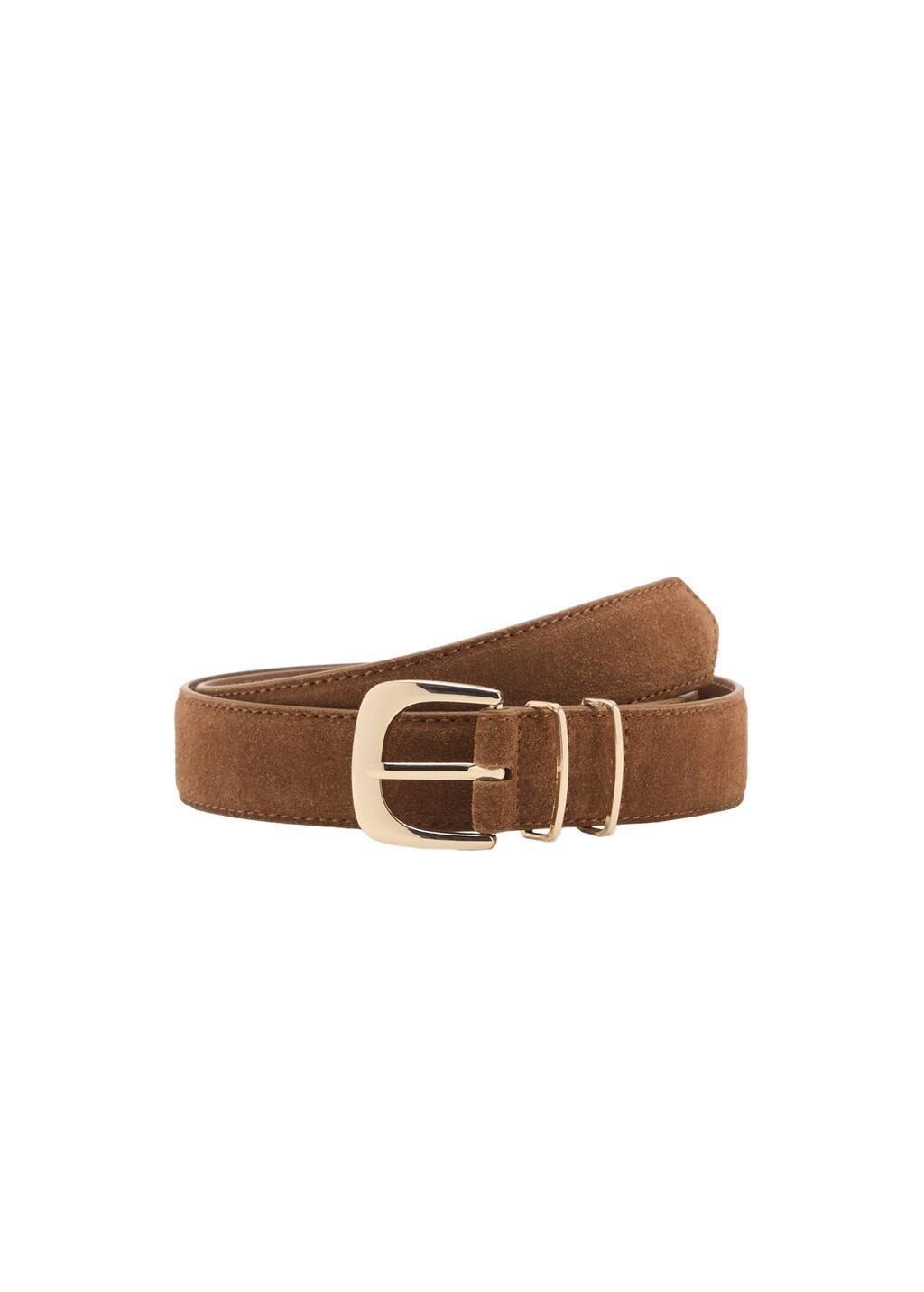 Brown Suede Belt, , large image number 3