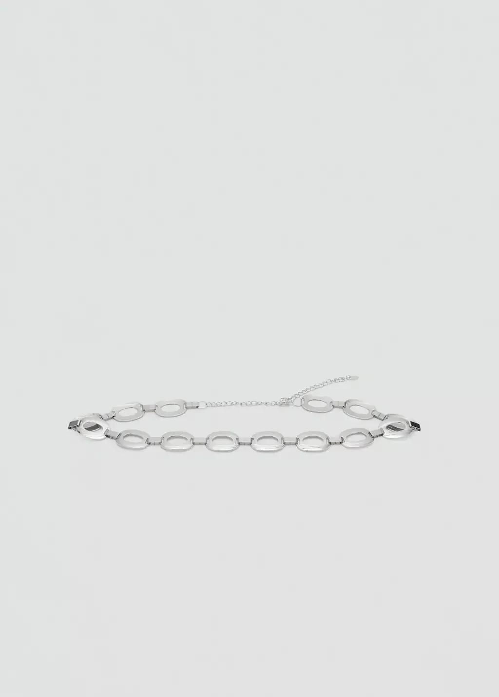 Silver Circular Link Belt, Silver, large image number 2