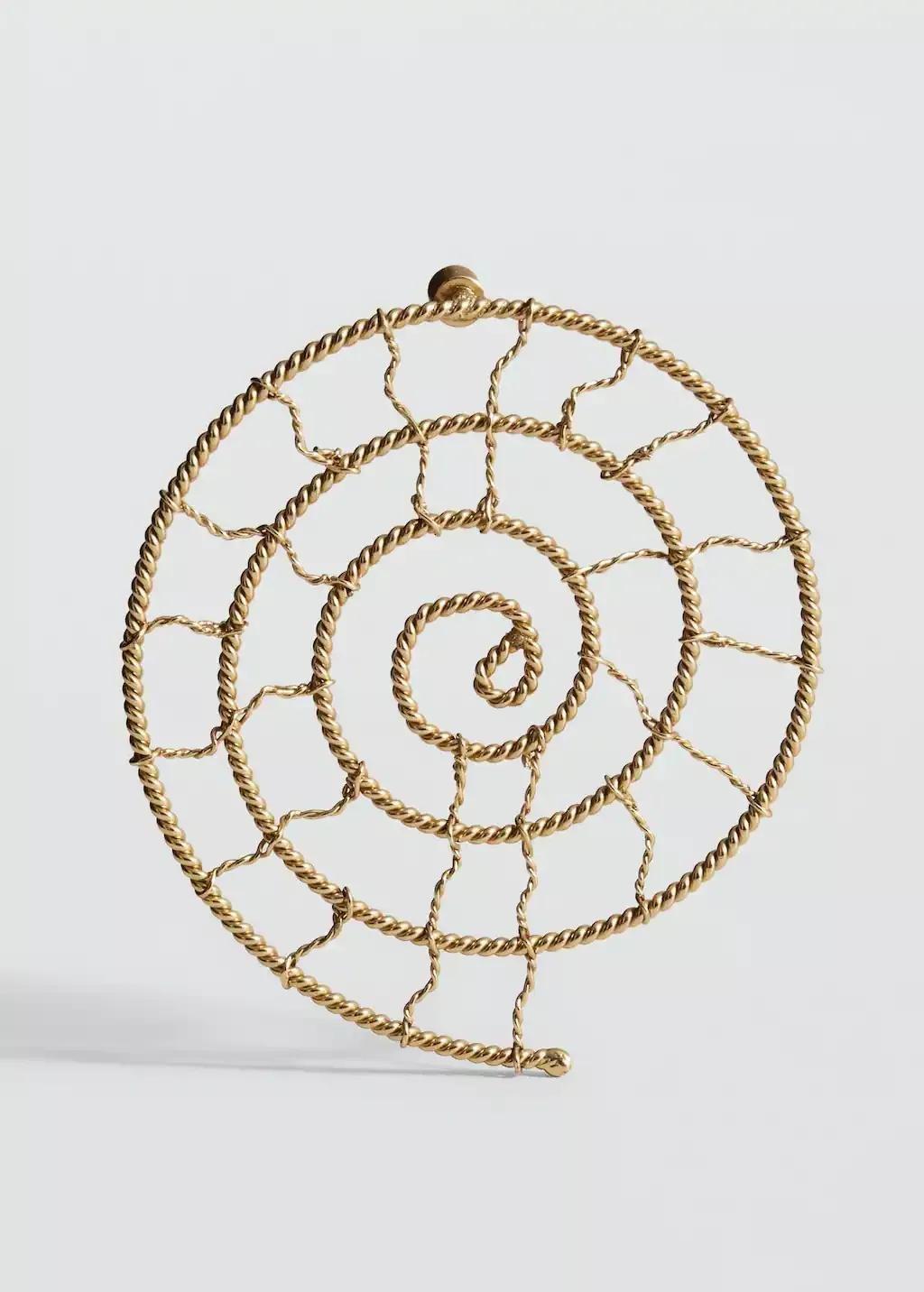 GOLD Shell design earrings, Gold, large image number 0