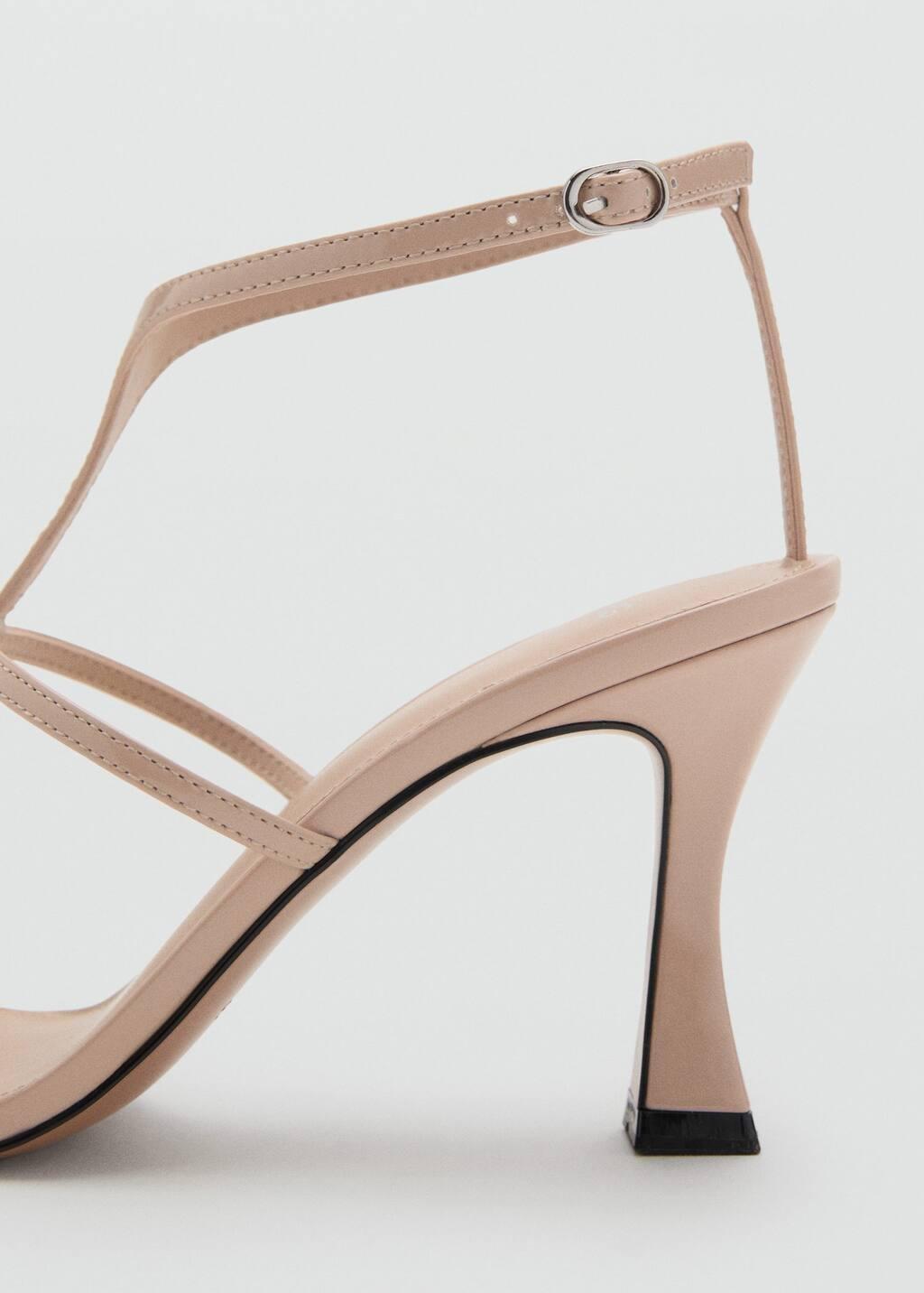 Beige Strap Sandal With Heel, , large image number 2