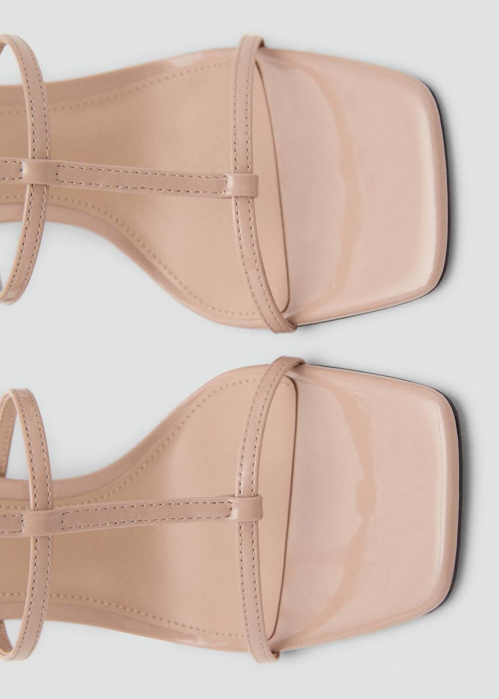 Beige Strap Sandal With Heel, , large image number 3
