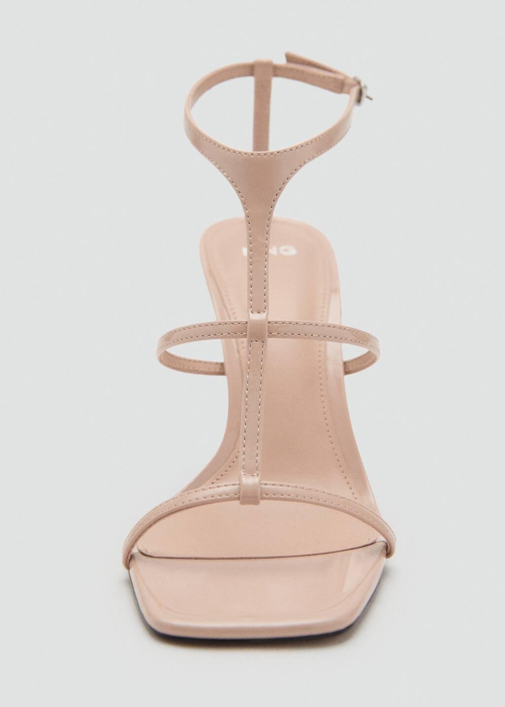 Beige Strap Sandal With Heel, , large image number 5
