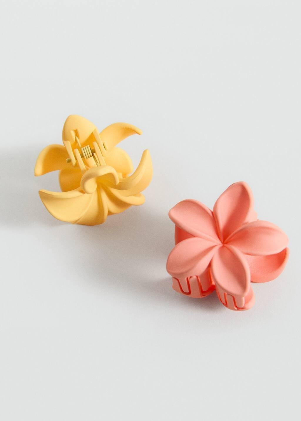 YELLOW Floral clip, Kids Girl, Yellow, large image number 0