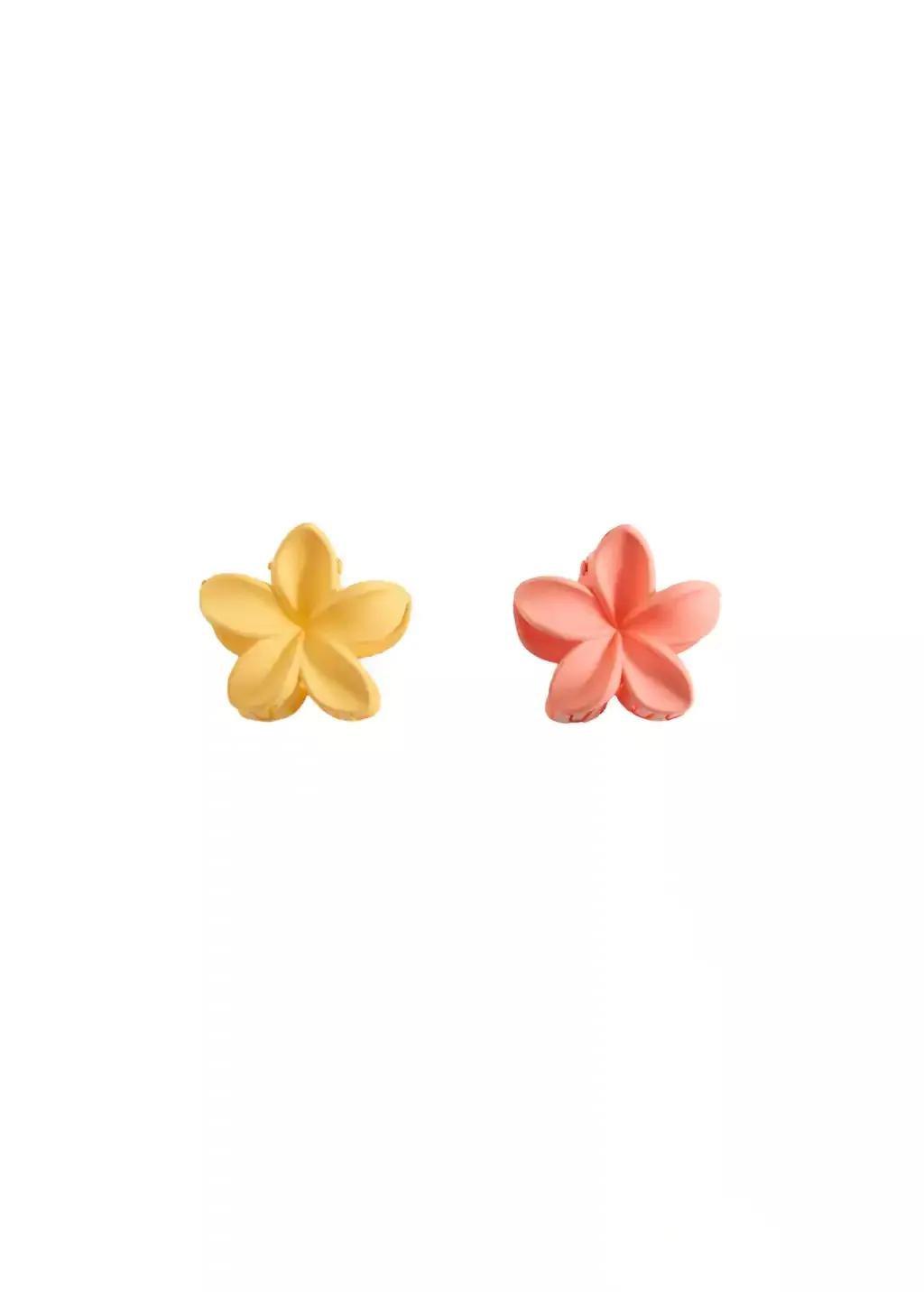YELLOW Floral clip, Kids Girl, Yellow, large image number 1