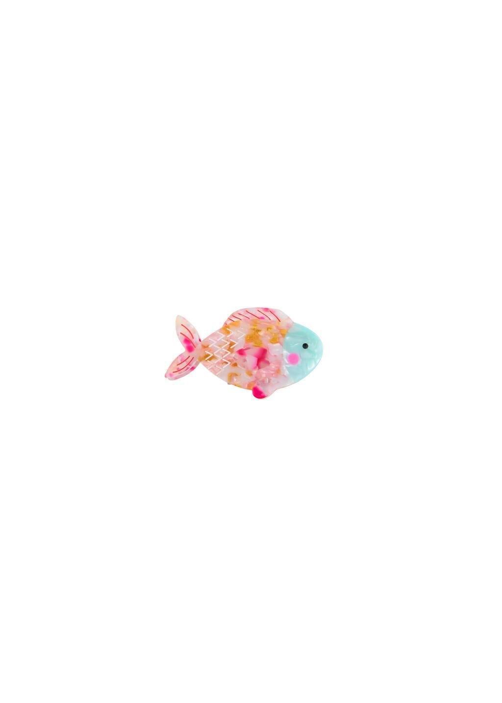 BRIGHT RED Fish hair clip, Kids Girl, Bright Red, large image number 1