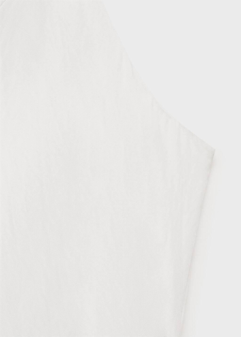 White Long Balloon Dress, , large image number 4