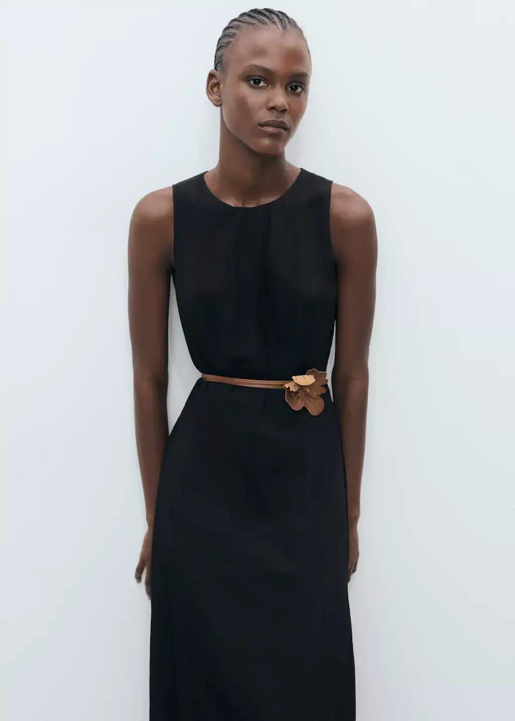 Black Long Balloon Dress, , large image number 0