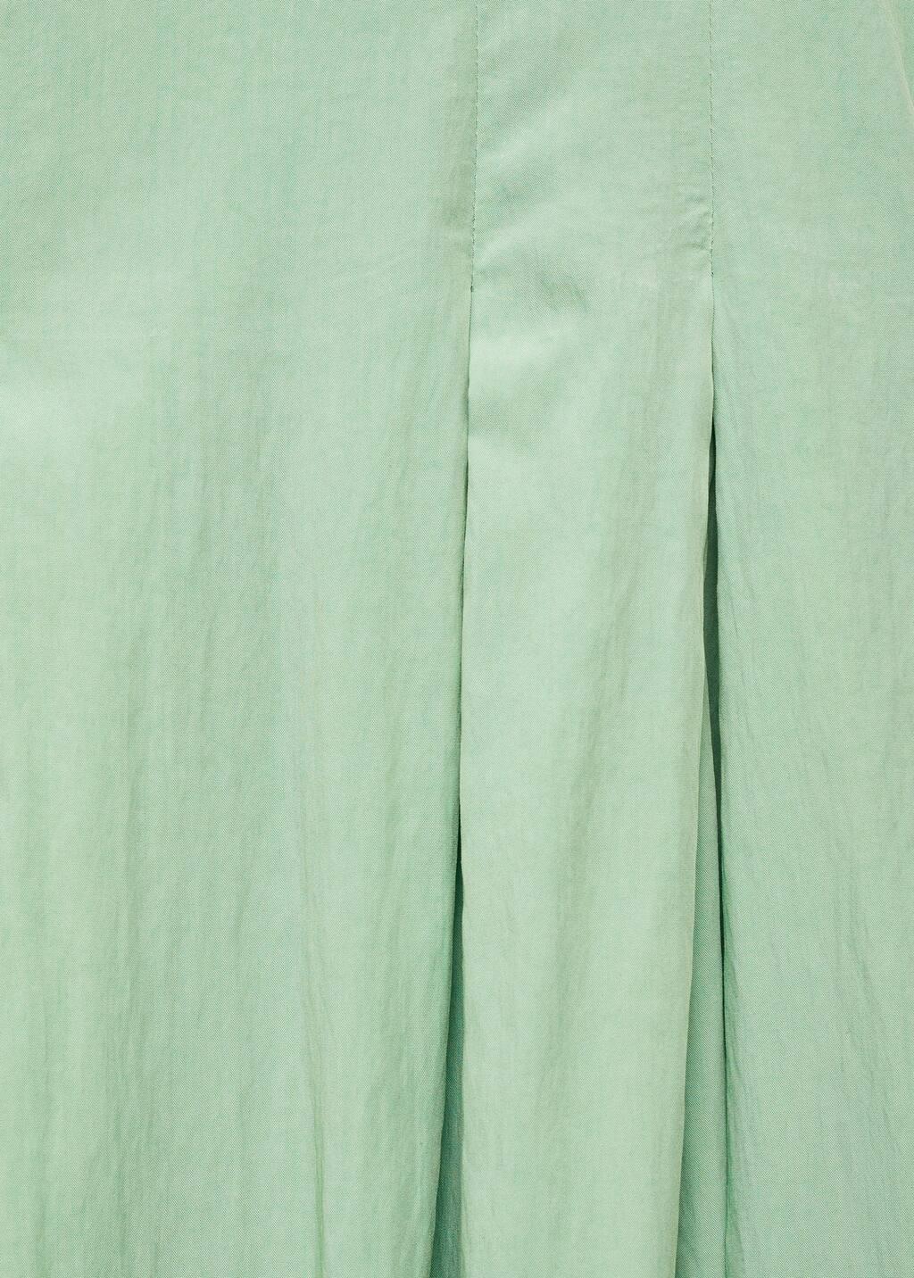 Green Midi-Dress With Pleats, , large image number 2