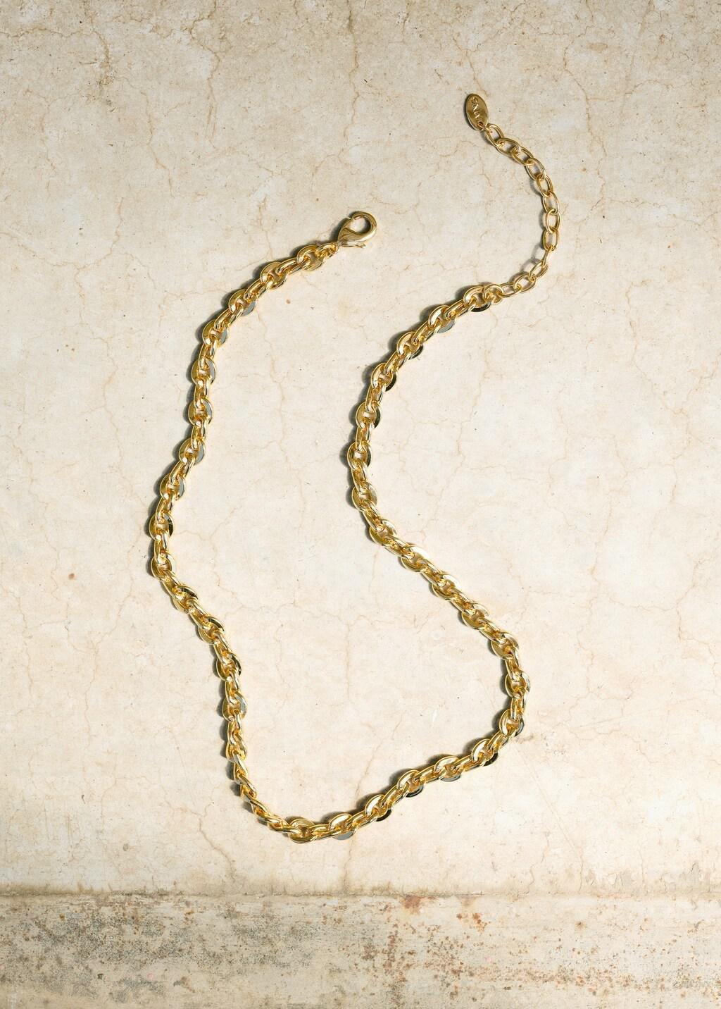 Gold Link Chain Necklace, Gold, large image number 1