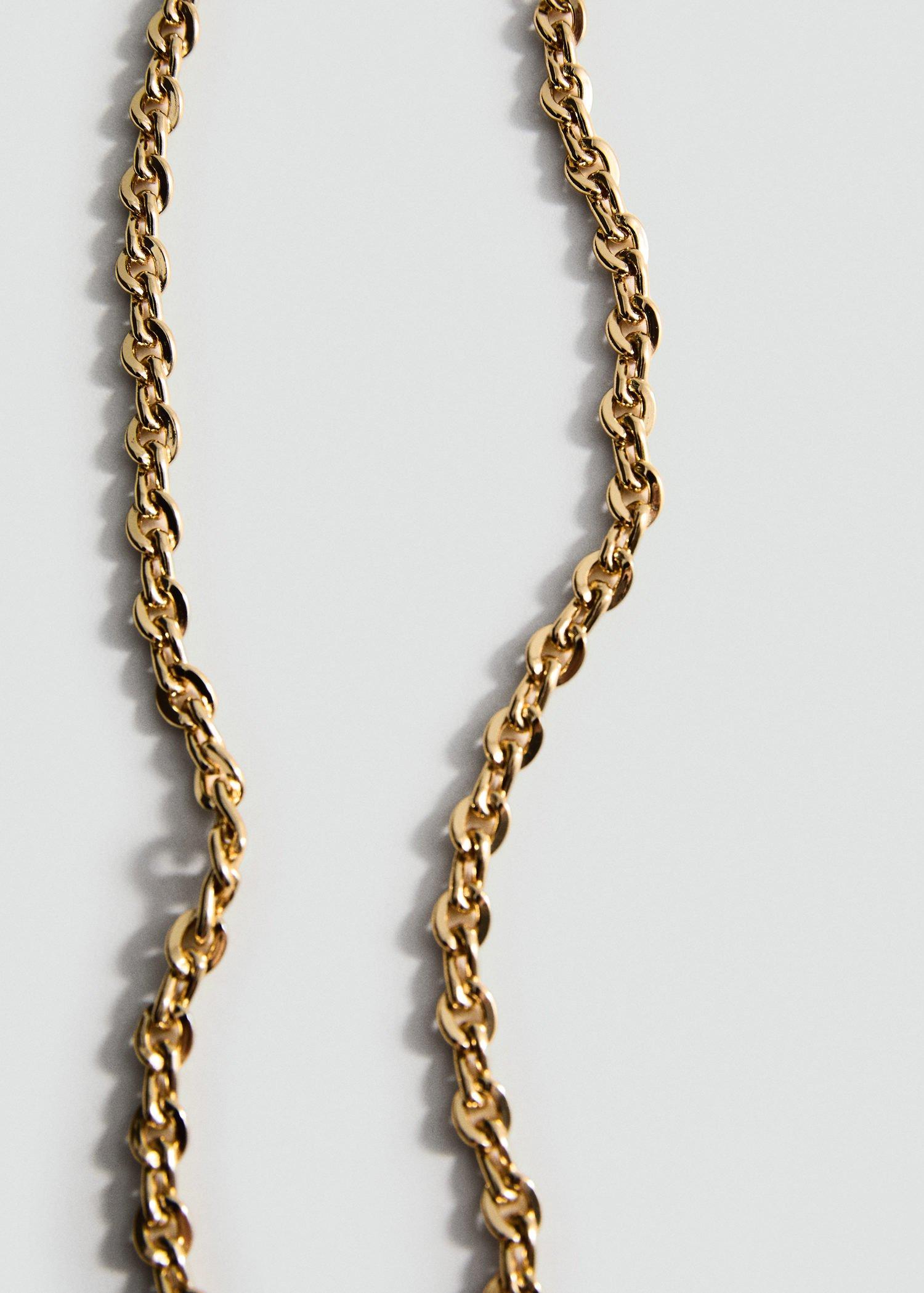 Gold Link Chain Necklace, Gold, large image number 2
