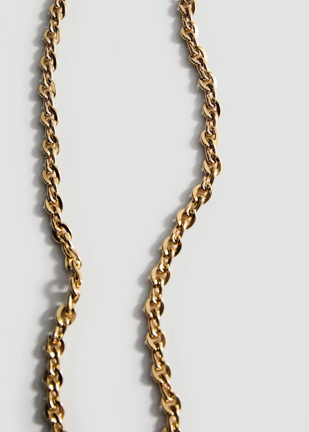 Gold Link Chain Necklace, Gold, large image number 5